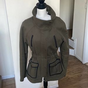 Veronica Beard Khaki Green Utility Jacket